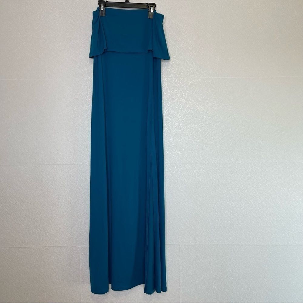 Susana Monaco Strapless Maxi Dress in Sea S - Picture 2 of 6